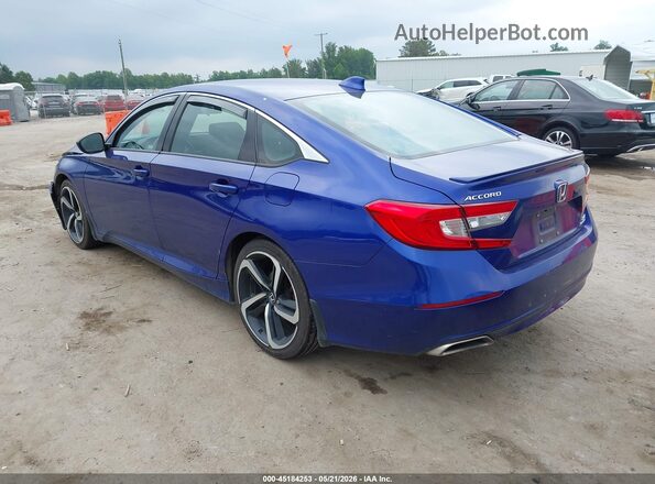 1HGCV2F35JA037019 2018 HONDA ACCORD Синий 
