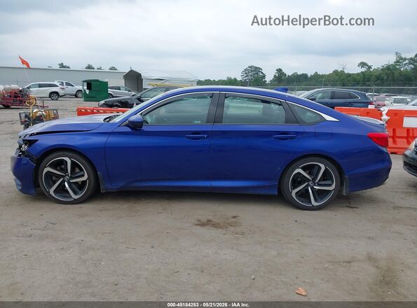 1HGCV2F35JA037019 2018 HONDA ACCORD Синий 