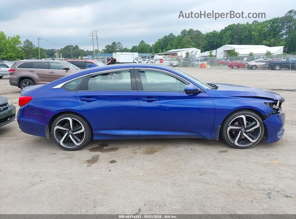 1HGCV2F35JA037019 2018 HONDA ACCORD Синий 