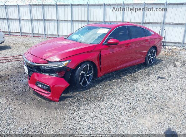 1HGCV2F35LA014696 2020 HONDA ACCORD Red Przód lewy