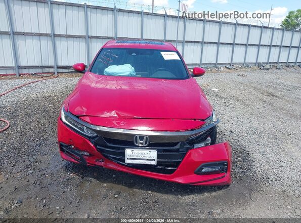 1HGCV2F35LA014696 2020 HONDA ACCORD Red Widok zestawu wskaźników