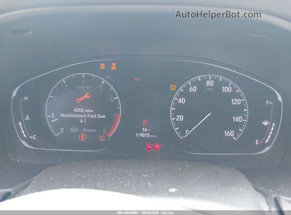 1HGCV2F35LA014696 2020 HONDA ACCORD Red Widok tylnych siedzeń