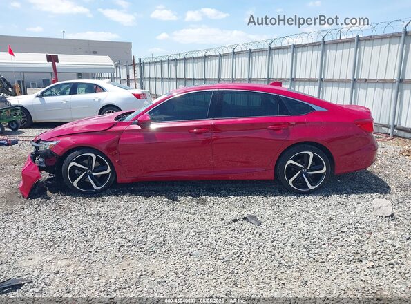 1HGCV2F35LA014696 2020 HONDA ACCORD Red Widok wnętrza 360 stopni