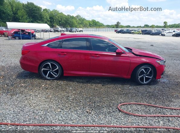 1HGCV2F35LA014696 2020 HONDA ACCORD Red Widok wnętrza z tyłu