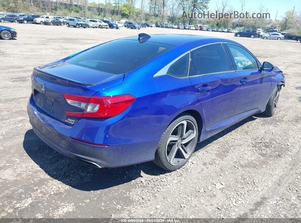 1HGCV2F35MA023755 2021 HONDA ACCORD Blue Trasero derecho