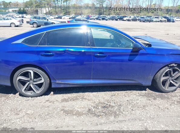 1HGCV2F35MA023755 2021 HONDA ACCORD Blue Vista interior trasera