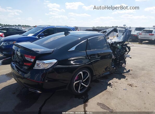 1HGCV2F36MA005216 2021 HONDA ACCORD Black Trasero derecho