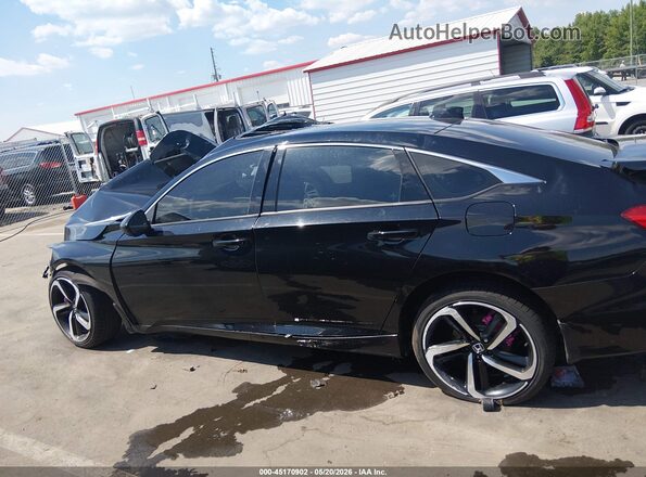 1HGCV2F36MA005216 2021 HONDA ACCORD Black Vista interior trasera