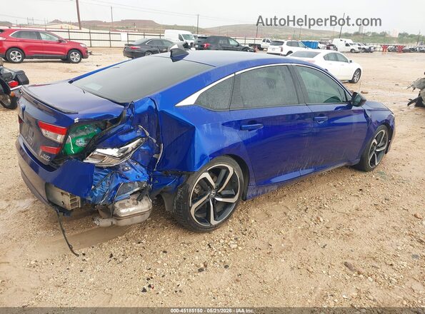 1HGCV2F37MA023661 2021 HONDA ACCORD Blue Задня права чверть