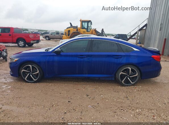 1HGCV2F37MA023661 2021 HONDA ACCORD Blue Панорамний вид салону 360°