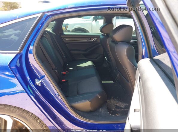 1HGCV2F37MA023661 2021 HONDA ACCORD Blue Вид наклейки з VIN-кодом
