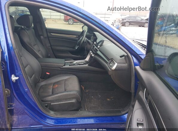 1HGCV2F37MA023661 2021 HONDA ACCORD Blue Вид салону спереду