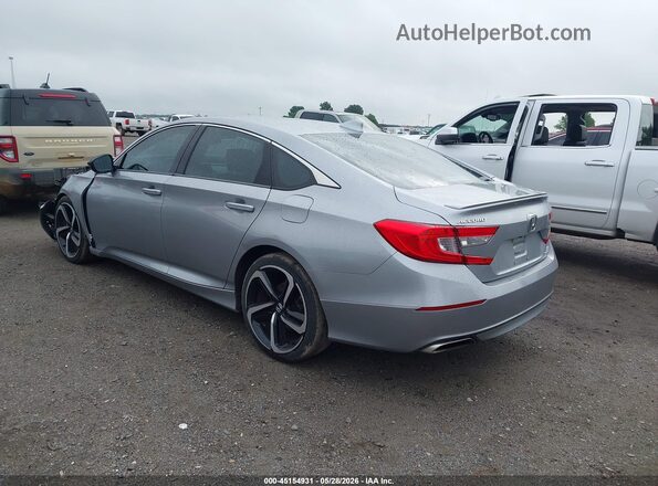 1HGCV2F38JA025656 2018 HONDA ACCORD Silver Tył lewy