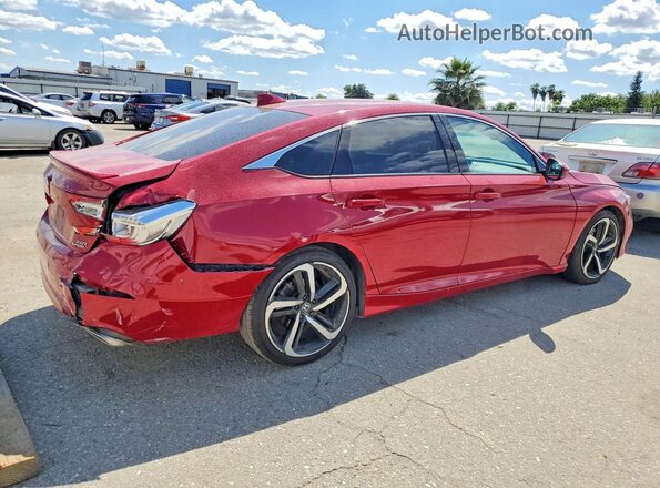 1HGCV2F39LA000509 2020 HONDA ACCORD Red უკანა მარჯვენა