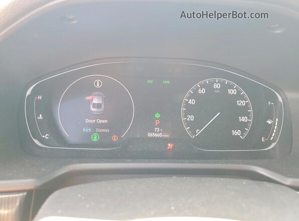 1HGCV2F39LA000509 2020 HONDA ACCORD Red ხელსაწყოთა პანელის ხედი