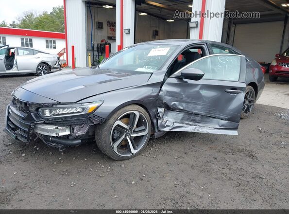 1HGCV2F39LA026429 2020 HONDA ACCORD Gray Передня ліва чверть