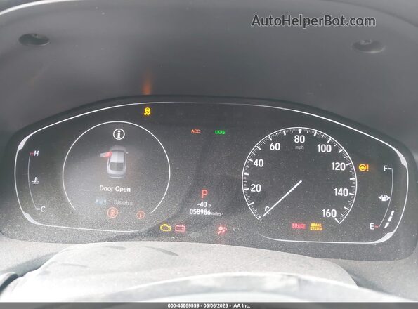 1HGCV2F39LA026429 2020 HONDA ACCORD Gray Вид задніх сидінь