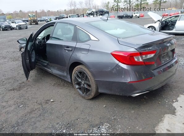 1HGCV2F39LA026429 2020 HONDA ACCORD Gray Задня ліва чверть