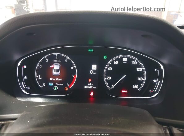 1HGCV2F39MA017683 2021 HONDA ACCORD Black უკანა სავარძლების ხედი