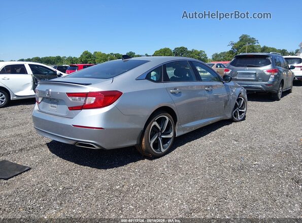 1HGCV2F39MA022883 2021 HONDA ACCORD Silver Задня права чверть