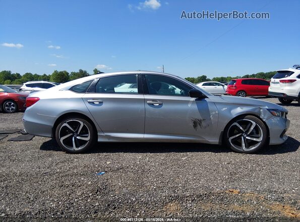 1HGCV2F39MA022883 2021 HONDA ACCORD Silver Вид задньої частини салону