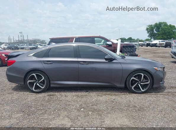 1HGCV2F3XKA025093 2019 HONDA ACCORD Gray 