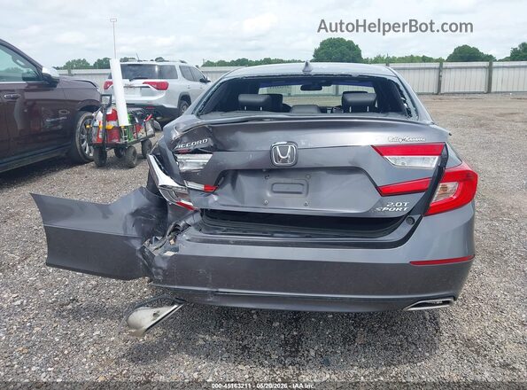 1HGCV2F3XKA025093 2019 HONDA ACCORD Gray 