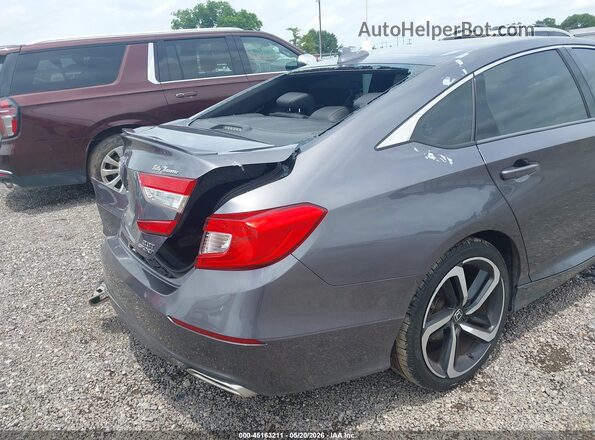 1HGCV2F3XKA025093 2019 HONDA ACCORD Gray 