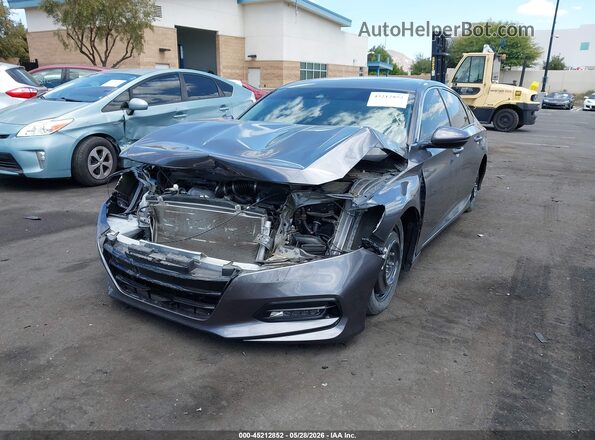 1HGCV2F54JA007835 2018 HONDA ACCORD Gray 