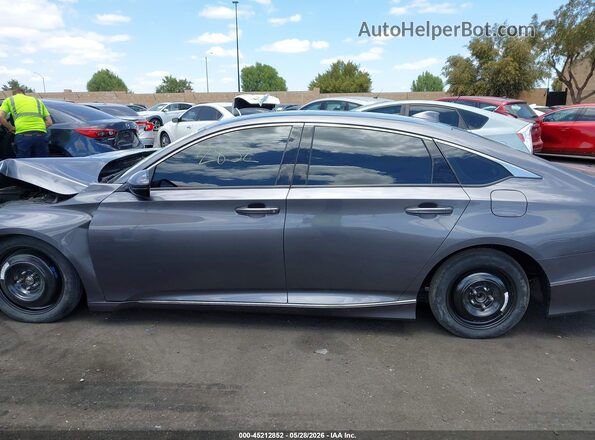 1HGCV2F54JA007835 2018 HONDA ACCORD Gray 
