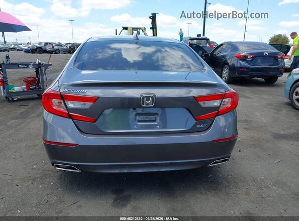 1HGCV2F54JA007835 2018 HONDA ACCORD Gray 
