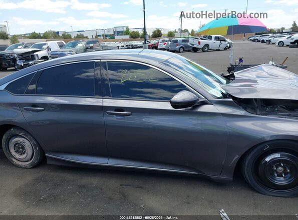 1HGCV2F54JA007835 2018 HONDA ACCORD Gray 