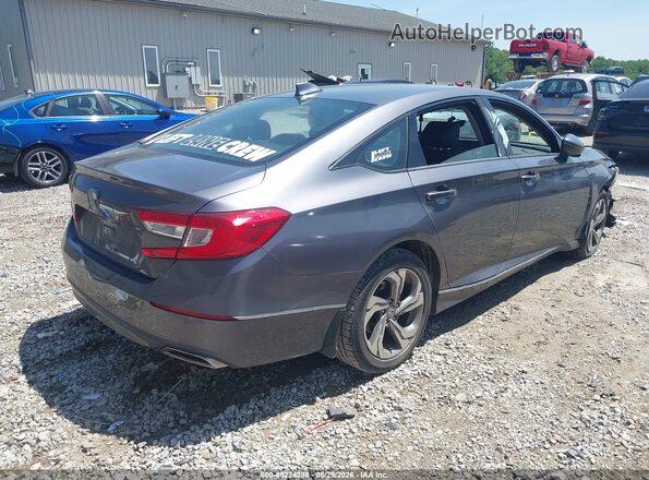 1HGCV2F56JA010056 2018 HONDA ACCORD Gray Trasero derecho