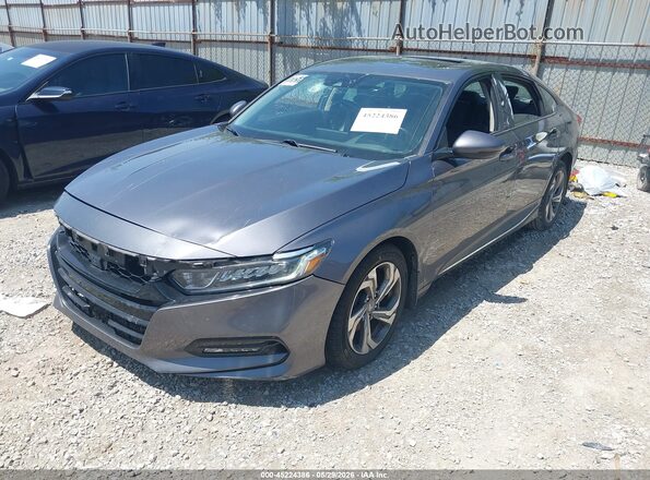 1HGCV2F56JA010056 2018 HONDA ACCORD Gray Vista tres cuartos delantera izquierda