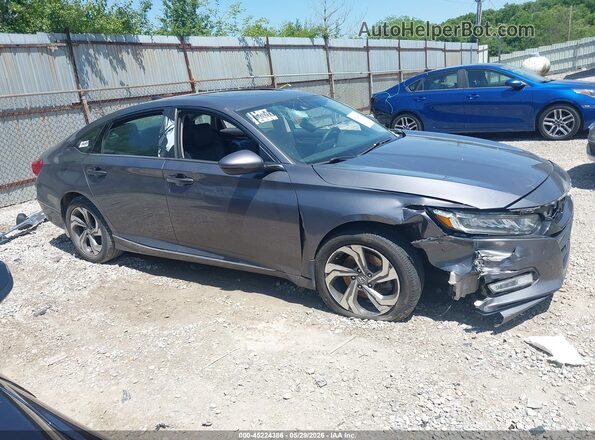 1HGCV2F56JA010056 2018 HONDA ACCORD Gray Vista interior de 360 grados