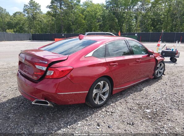1HGCV2F56JA042490 2018 HONDA ACCORD Red უკანა მარჯვენა