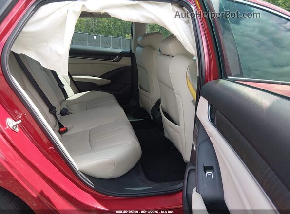 1HGCV2F56JA042490 2018 HONDA ACCORD Red VIN კოდის სტიკერის ხედი