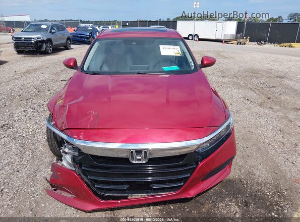 1HGCV2F56JA042490 2018 HONDA ACCORD Red ხელსაწყოთა პანელის ხედი