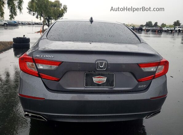 1HGCV2F58JA010057 2018 HONDA ACCORD Gray 