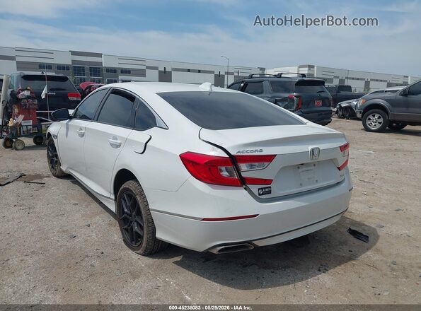 1HGCV2F59JA033153 2018 HONDA ACCORD Белый Задняя левая четверть