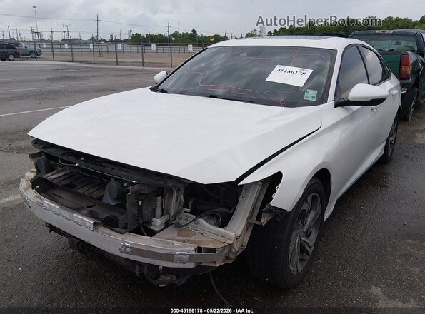 1HGCV2F5XJA013428 2018 HONDA ACCORD White Առջևի ձախ երեք քառորդ տեսարան