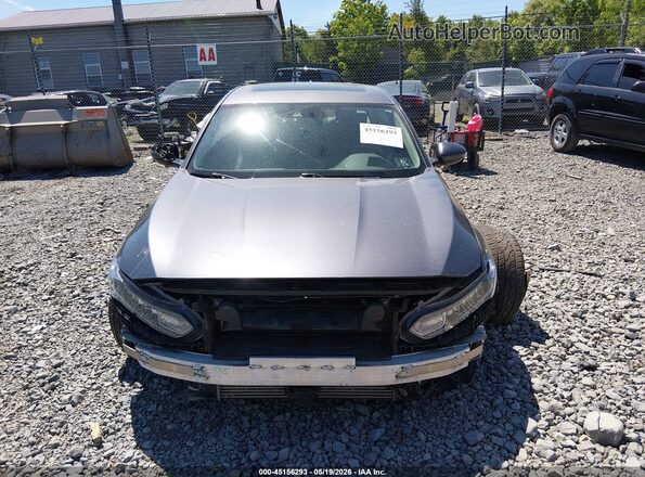 1HGCV2F67JA024069 2018 HONDA ACCORD Gray Սալոնի հետևի տեսք