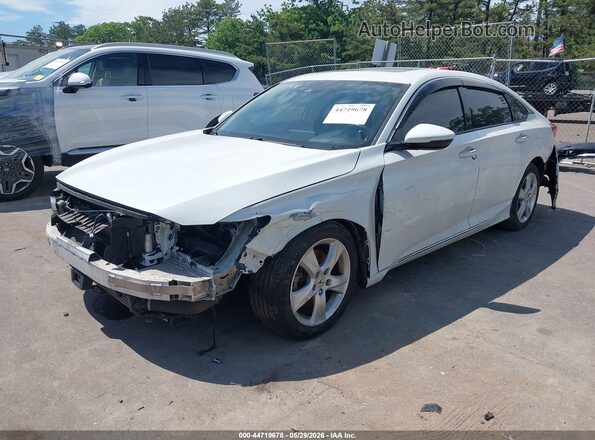 1HGCV2F90KA017105 2019 HONDA ACCORD White Առջևի ձախ երեք քառորդ տեսարան