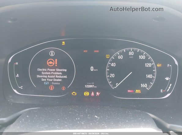 1HGCV2F90KA017105 2019 HONDA ACCORD White Հետևի նստատեղերի տեսք