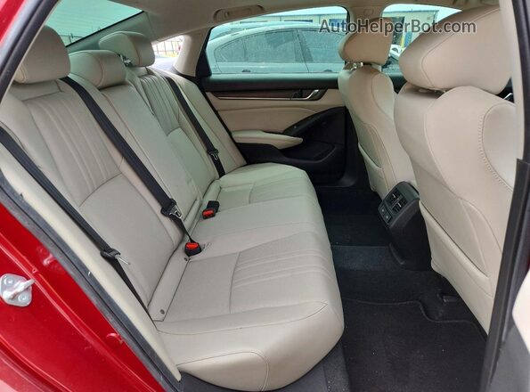 1HGCV2F90MA015907 2021 HONDA ACCORD Красный Вид задних сидений