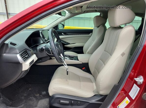 1HGCV2F90MA015907 2021 HONDA ACCORD Красный Вид салона спереди