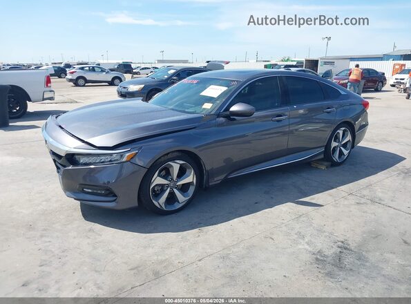 1HGCV2F92LA023103 2020 HONDA ACCORD Gray Առջևի ձախ երեք քառորդ տեսարան