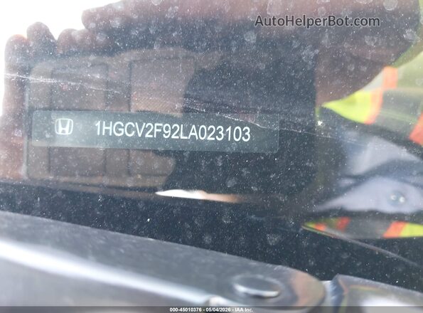 1HGCV2F92LA023103 2020 HONDA ACCORD Gray 