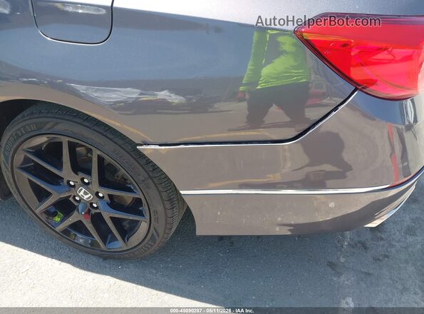 1HGCV2F93JA024810 2018 HONDA ACCORD Gray Vista frontal