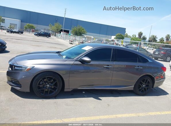 1HGCV2F93JA024810 2018 HONDA ACCORD Gray Vista interior de 360 grados